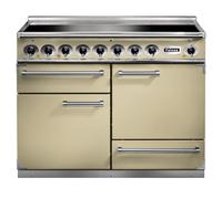Falcon Deluxe 1092 F1092DXEICR/C-EU 110cm Wide Cream Induction Freestanding Range Cooker - Chrome Trim