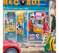 Falcon The Record Shop - 1000 Piece Jigsaw Puzzle for Adults - Beautifully Illustrated 1000Pc Adults Jigsaw Puzzle - Fun Activity for at Home, Puzzles for Rainy Days, Birthday Jumbo
