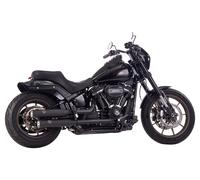 Falcon Double Groove Complete Exhaust SOFTAIL 21- BL