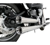 Falcon Double Groove Complete Exhaust SOFTAIL HC 107/114 18- BL