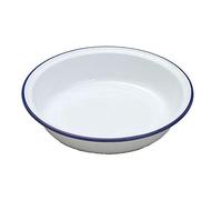Falcon Enamel 14cm Round Pie Dish, Steel, White