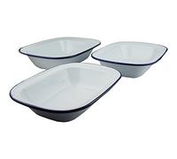 Falcon Enamel Bakeware Set of 3 Oblong Pie Dishes - 28cm, 30cm, 32cm