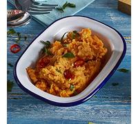 Falcon Enamel Oblong Pie Dishes White 16 x 12 x 3.5cm - Case of 12 | Enamelware, Enamel Cookware, Enamel Crockery