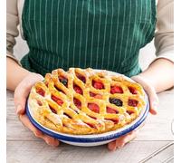 Falcon Enamel Pie Dish 22cm - Perfect for Apple Pies (Pack of 2)