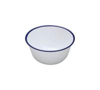 Falcon Enamelware Falcon Enamel 10Cm White With Cobalt Blue Rim Pudding Basin