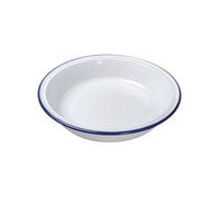 Falcon Enamelware Falcon Enamel 20Cm White With Cobalt Blue Rim Round Pie Plate