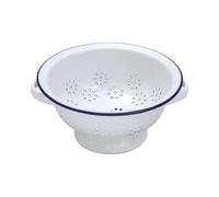 Falcon Enamelware Falcon Enamel 24Cm White With Cobalt Blue Rim Colander