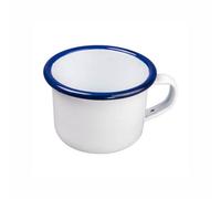 Falcon Enamelware Falcon Enamel 6Cm White With Cobalt Blue Rim Cup