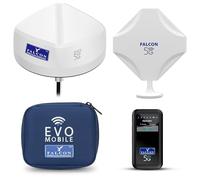 Falcon EVO 5G Flex - Roof Mounted + Portable Amplified 5G Internet Solution including 3400Mbps 5G Portable Router (Nano/eSIM)