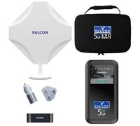 Falcon EVO MOBILE Deluxe - Portable 5G Amplified Antenna including 3400Mbps 5G Portable Router (Nano & eSIM Compatible) + Accessories