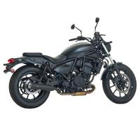 FALCON Double Groove slip on exhaust coated stainless steel matt black, black