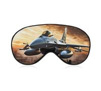 Falcon Fighter Eye Mask, Side Sleeping Mask Light Blindfold Sleeping Mask Nose Pad and Elastic Band for Children Women and Men