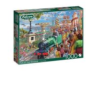 Falcon Fun at the Seaside - 1000 Piece Jigsaw Puzzle for Adults - Beautifully Illustrated 1000Pc Adults Jigsaw Puzzle, Fun Activity for Home, Puzzles for Rainy Days, Birthday Jumbo