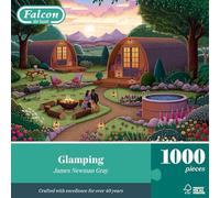 Falcon Glamping - 1000 Piece Jigsaw Puzzle for Adults - Beautifully Illustrated 1000Pc Adults Jigsaw Puzzle - Fun Activity for Home, Puzzles for Rainy Days, Birthday Jumbo