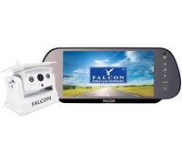 Falcon HD Magnetic Wireless Camera System + 7″ Mirror Monitor With DVR Recording Function - No Drilling Required (White)