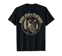 Falcon Hood Jess & Feathers Falconry Hunting Gear T-Shirt