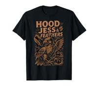 Falcon Hood Jess & Feathers Falconry Hunting T-Shirt