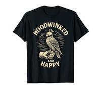 Falcon Hoodwinked and Happy Falconry Birds Prey T-Shirt