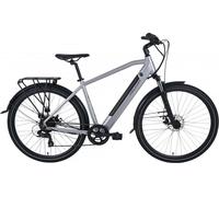 Falcon Enamelware Falcon Horizon Cross Bar Electric Hybrid Bike - Silver One Size