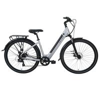 Falcon Cycles Falcon Horizon Low Step Electric Hybrid Bike - Silver One Size