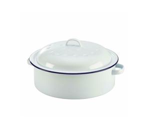 Falcon Housewares Enamel Steel Casserole Stew Round Roaster - 20cm