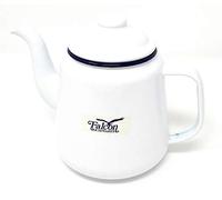 Falcon Housewares White Enamel Teapot.