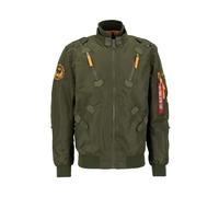 Falcon II Dark Green Flight Jacket- male- Alpha Industries- Bomber Jackets- Green- M- Jackets M
