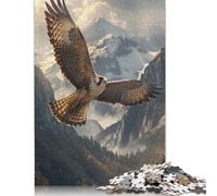 Falcon in Flight Jigsaw Puzzles Puzzle for Adults Kids. 1000 Pieces Great Gifts Challenge Toy Educational Games Home Decoration for Adults& Kids Age 14 Years Up 1000pcs (75x50cm)
