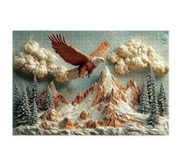 Falcon Jigsaw Puzzles for Adults 1500, 1500 piece Jigsaw Puzzles for Adults, Challenging Wooden Jigsaws Puzzle for The Whole for Women, Puzzle for Home Decor, Gifts for Women, Theme: Landscape F-90