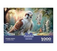 Falcon Jigsaw Puzzles Puzzle for Adults Kids. 1000 Pieces Winter Forest Stream Great Gifts Challenge Toy Home Decoration for Gifts 70x50cm/1000pcs