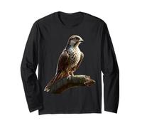Falcon Kestrel Falcons Hunting Peregrine Birds Falconry Long Sleeve T-Shirt