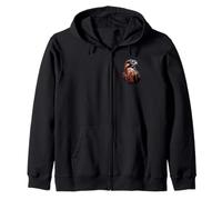 Falcon Kestrel Falcons Hunting Peregrine Birds Falconry Zip Hoodie