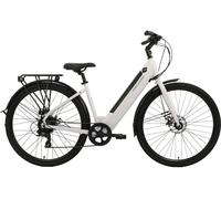 Falcon Liberty Low Step Electric Hybrid Bike - Black & White, White,Black