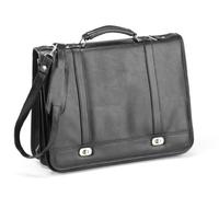 Falcon Messenger Bag - Shoulder Bag/Cross Body/Satchel/Laptop Bag - Black - FI2568