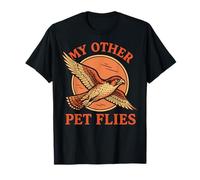 Falcon My Other Pet Flies Falconry Hawk Bird Design T-Shirt