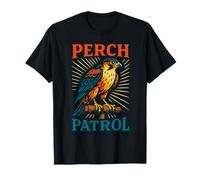 Falcon Perch Patrol Falconry Birds Hunting T-Shirt