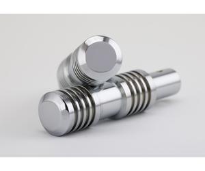 FALCON Round Style passenger footrest chrome-plated steel silver, silver