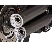 FALCON Double Groove slip on exhaust coated stainless steel matt black, black