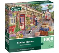 Falcon Station Blooms - 1000 Piece Jigsaw Puzzle for Adults - Beautifully Illustrated 1000Pc Adult Jigsaws - Fun Present & Activity for Home, Puzzles for Rainy Days, Christmas & Birthday Gift - Jumbo