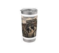 Falcon Student Funny Selfie Vintage Game Day Cool Mascot Stainless Steel Insulated Tumbler