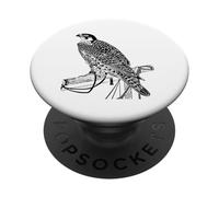 Falcon T-Shirt Hunting Hawk - Falcon Tee Shirt PopSockets Adhesive PopGrip