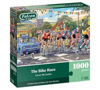 Falcon The Bike Race - 1000 Piece Jigsaw Puzzle for Adults - Beautifully Illustrated Large 1000Pc Adults Jigsaw Puzzle, Fun Activity for Home, Rainy Days Puzzles, Birthday Jumbo
