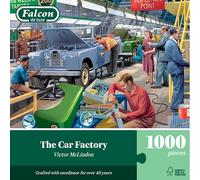 Falcon The Car Factory, 1000 Piece Jigsaw Puzzle for Adults - Beautifully Illustrated 1000Pc Adult Jigsaws, Fun Present & Activity for Home, Puzzles for Rainy Days, Birthday Jumbo