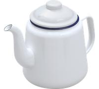 Falcon Traditional Enamel Teapot 14cm 1.5L With Handle & Lid Camping Caravan New