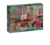 Falcon Victoria Station - 1000 Piece Jigsaw Puzzle for Adults - Beautifully Illustrated 1000Pc Adults Jigsaw Puzzle, Fun Activity for at Home, Puzzles for Rainy Days, Birthday Jumbo