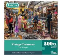 Falcon Vintage Treasures - 500 XL Piece Jigsaw Puzzle for Adults - Beautifully Illustrated 500 Pc Adults Jigsaw Puzzle, Fun Activity for Home, Puzzles for Rainy Days, Birthday Jumbo