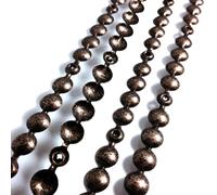 Falcon Workshop Supplies Ltd 10 METERS OF UPHOLSTERY NAIL STUD STRIPS OLD GOLD SPECKLED FINISH INCLUDING NAILS FOR SOFA, SETTEE OR CHAIR