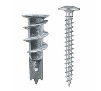 Falcon Workshop Supplies Ltd Pack of 10 Metal PLASTERBOARD Cavity Speed Plug FIXINGS with Screws