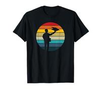 Falconer retro sunset falconry hawking falconer gift T-Shirt