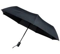 Falconetti ECO Folding Umbrella - Automatic Opening - Windproof - 8 Fibreglass Struts - Made from Recycled PET - Large Protection - 9100cm Diameter, black